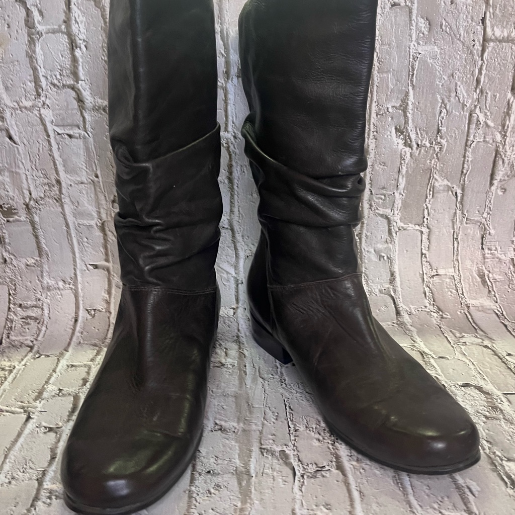 Dark Brown Leather Boots Dark Brown Leather Boots